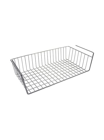 metaltex Koszyk "Kanguro" w kolorze srebrnym do szafki - 50 x 26 x 14 cm