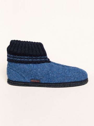 kitz-pichler Wollfilz-Hüttenschuhe "Kauns" in Blau
