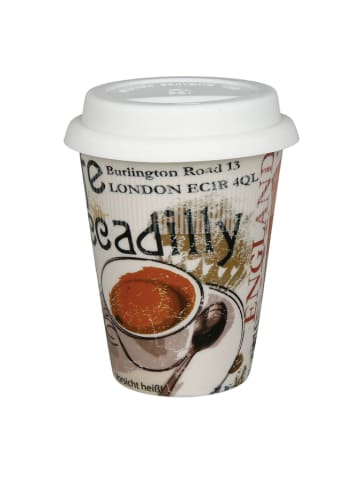 Könitz To-Go beker "Coffee Style England" meerkleurig - 380 ml