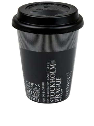 Könitz Kubek To-Go "Metropolen" w kolorze czarnym - 380 ml