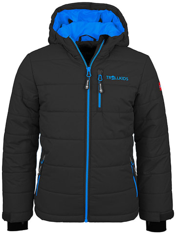 Trollkids Kurtka narciarska "Hemsedal" w kolorze antracytowo-niebieskim