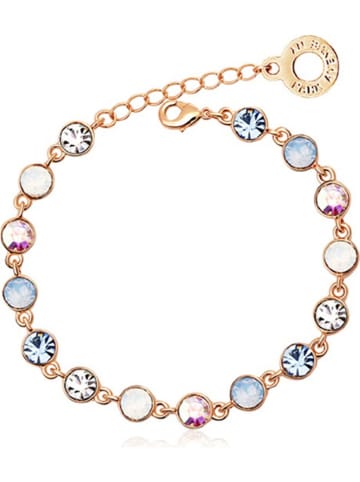 Park Avenue Rosévergold. Armkette mit Swarovski Kristallen