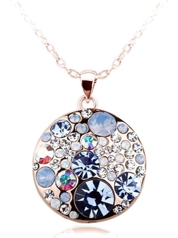 Park Avenue Rosévergulde ketting met Swarovski-kristallen - (L)42 cm