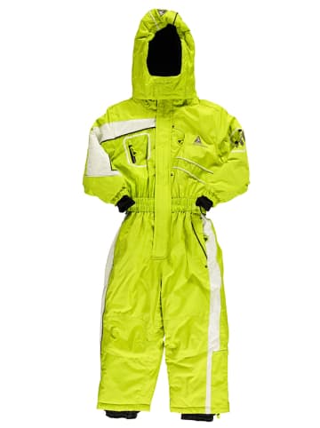 Peak Mountain Kombinezon narciarski w kolorze limonkowo-białym