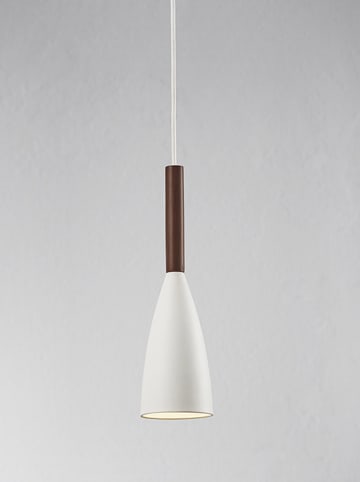 Nordlux Hanglamp "Pure" wit/bruin - Ø 10 cm