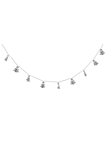 näve LED-Lichterkette "Weihnachten" in Silber - (L)130 cm