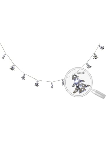 näve Łańcuch światełek LED "Christmas" w kolorze srebrnym - dł. 130 cm