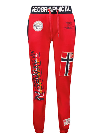 Geographical Norway Spodnie dresowe "Myer" w kolorze czerwonym