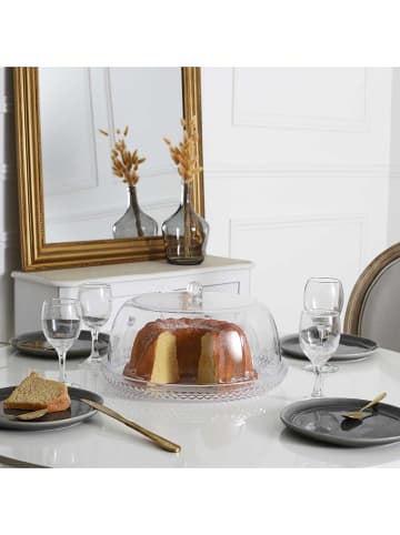 COOK CONCEPT Kuchenplatte mit Deckel in Transparent