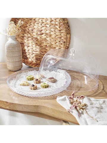 COOK CONCEPT Kuchenplatte mit Deckel in Transparent