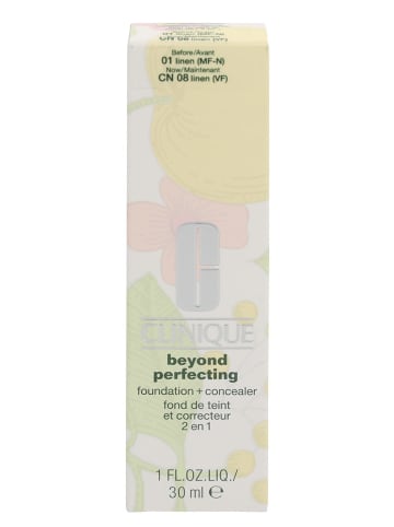 Clinique Foundation "Beyond Perfecting - CN08 Linen", 30 ml