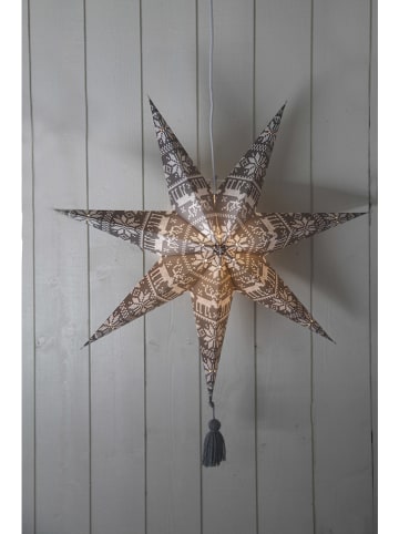 STAR Trading Papieren ster "Tärnaby" grijs/wit - Ø 60 cm