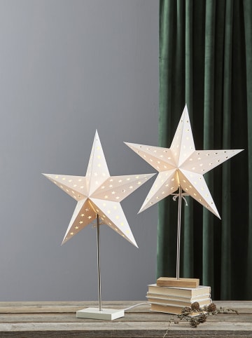 STAR Trading Staande lamp "Combi" crème - (B)43 x (H)65 x (D)17 cm