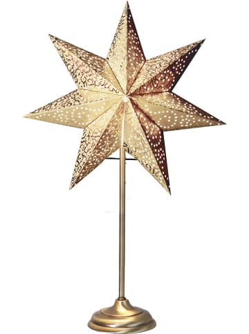 STAR Trading Standleuchte "Antique Mini" in Gold - (B)34 x (H)55 cm
