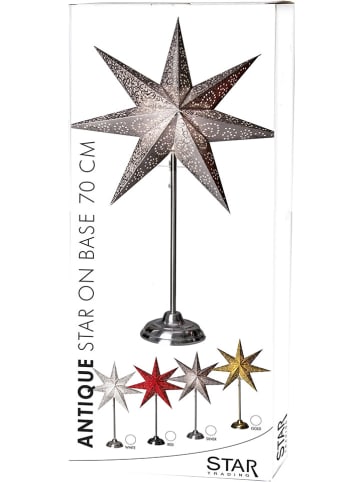 STAR Trading Staande lamp "Antique Mini" goudkleurig - (B)34 x (H)55 cm
