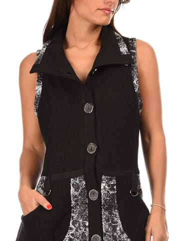 POMME ROUGE Kleid "Jenny" in Schwarz/ Grau