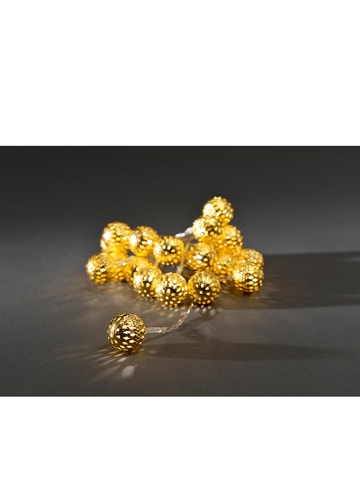 Konstsmide LED-slinger goudkleurig - (L)2,2 m