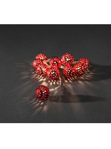 Konstsmide Girlanda LED w kolorze czerwonym - dł. 120 cm