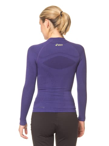 asics Laufshirt in Aubergine