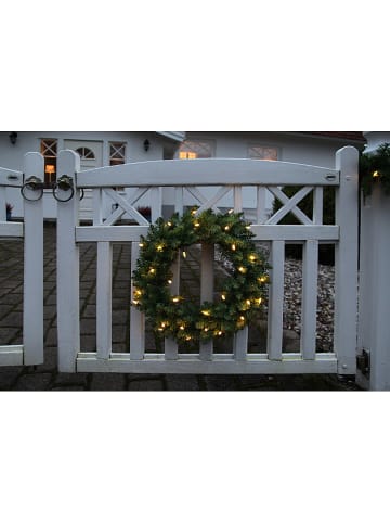STAR Trading LED-Tannenkranz "Calgary" in Grün - Ø 50 cm