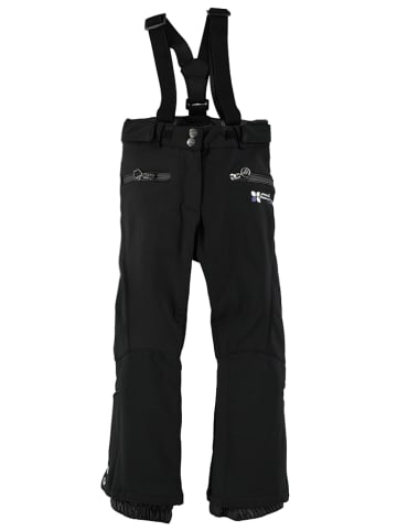 Peak Mountain Softshellowe spodnie narciarskie w kolorze czarnym