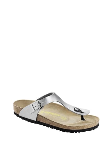 Birkenstock Zehentrenner "Gizeh" in Silber - Weite S