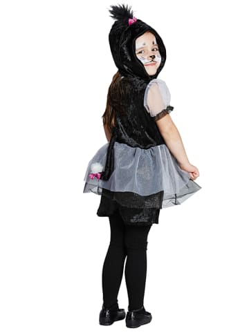 Rubie`s Kostuumkjurk "Katje" zwart/wit