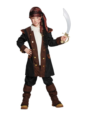 Rubie`s 4tlg. Kostüm "Piratenjunge" in Schwarz/ Braun