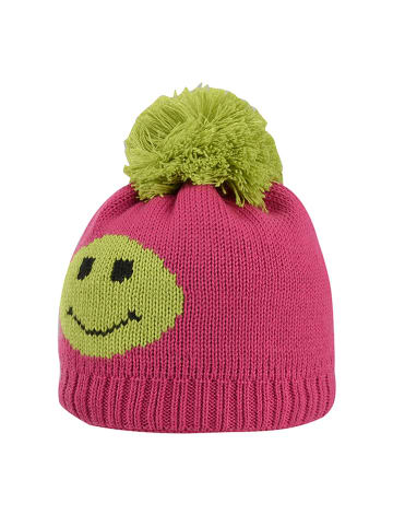 Döll Dzianinowa czapka w kolorze różowo-zielonym