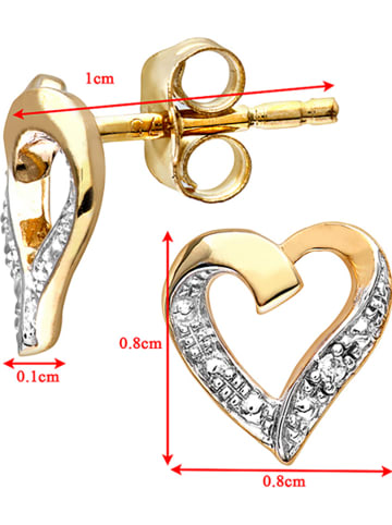 Diamant Exquis Gouden oorstekers met diamanten