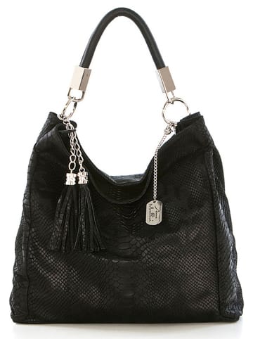 Anna Morellini "Alba" leather handbag in black - 38 x 36 x 14 cm