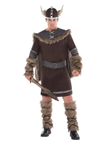 amscan 5-delig kostuum "Viking Warrior" bruin