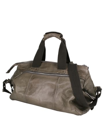BULL & HUNT Skórzana torba podróżna w kolorze szarobrązowym - 50 x 24 x 25 cm
