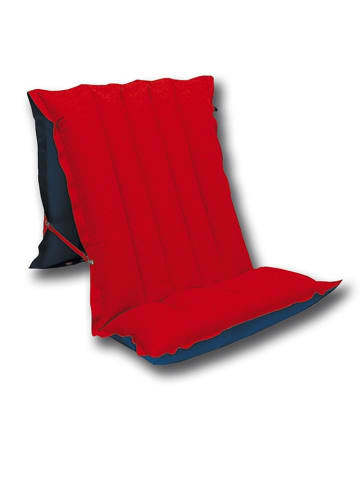 Happy People Dmuchany materac w kolorze czerwonym do leżenia i siedzenia - 198 x 72 x 8 cm