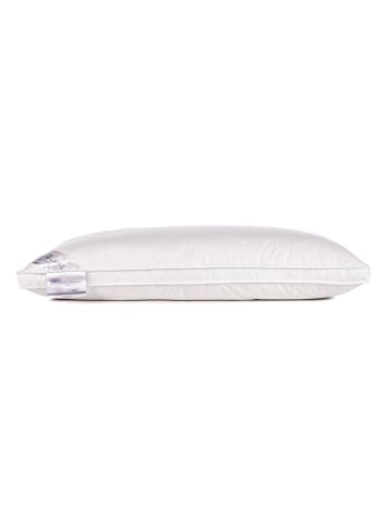 Heckett Lane Perkalowa poduszka "White" w kolorze białym z pierza