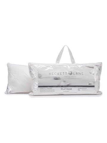 Heckett Lane Perkalowa poduszka "Platinum Standard" w kolorze białym