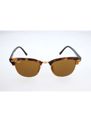 Ray Ban Męskie okulary przeciwsłoneczne w kolorze czarno-jasnobrązowym