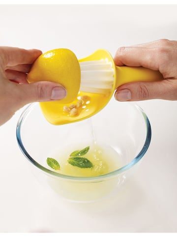 JosephJoseph Zitronenpresse "Catcher" in Gelb - (H)16,6 cm