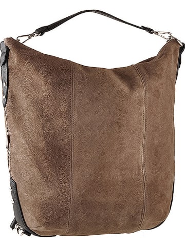 ORE10 Leren schoudertas "Maryland" lichtbruin - (B)40 x (H)38 x (D)5 cm