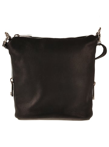 ORE10 Leather bag "Ambly" in black - 20 x 19 x 10 cm