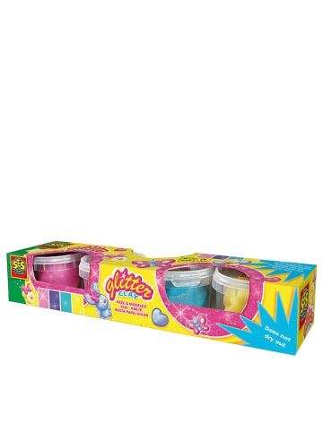 SES Glitterklei "Glitter Clay" - vanaf 3 jaar - 4x 90 g