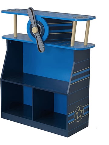 KidKraft Regał w kolorze niebieskim na książki - 74 x 81 x 26 cm