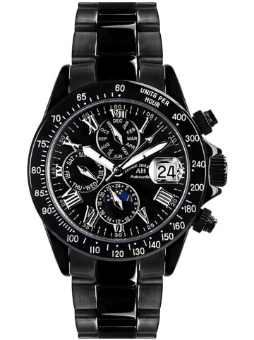 André Belfort Automatisch horloge "Le Capitaine" zwart