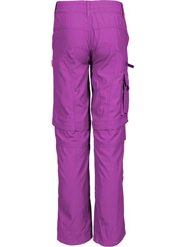 Trollkids Spodnie trekkingowe Zipp-Off "Oppland" - Slim fit - w kolorze fioletowym