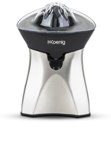 H.Koenig Zitruspresse in Silber/ Schwarz