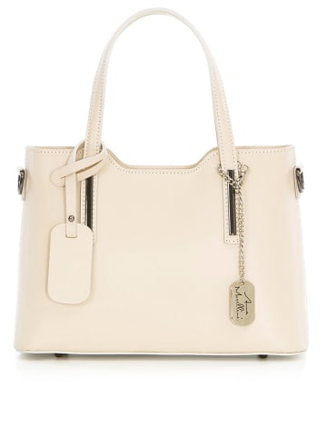 Anna Morellini Leren handtas crème - (B)28 x (H)22 x (D)8 cm