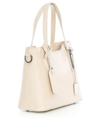 Anna Morellini Leren handtas crème - (B)28 x (H)22 x (D)8 cm