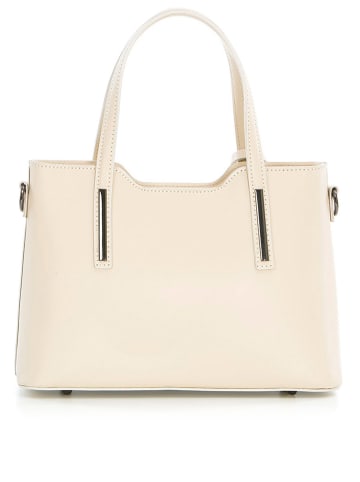 Anna Morellini Leren handtas crème - (B)28 x (H)22 x (D)8 cm