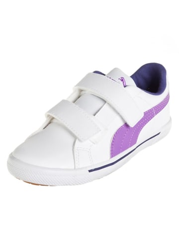 Puma Sneaker met klittenband wit/paars