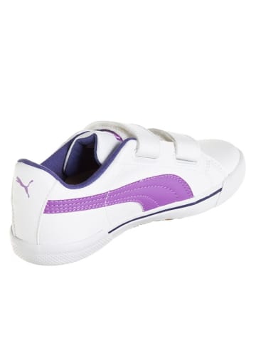 Puma Sneaker met klittenband wit/paars